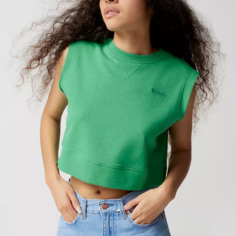 Wrangler Embroidered Sleeveless Sweatshirt